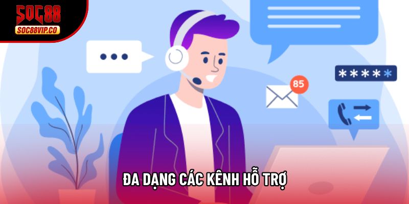 Đa dạng các kênh hỗ trợ Đa dạng các kênh hỗ trợ