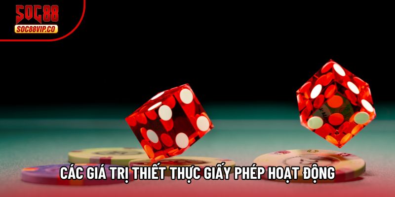 Các giá trị thiết thực giấy phép hoạt động dành cho hội viên Các giá trị thiết thực giấy phép hoạt động dành cho hội viên