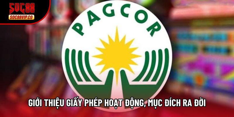 Giới thiệu giấy phép hoạt động và mục đích ra đời