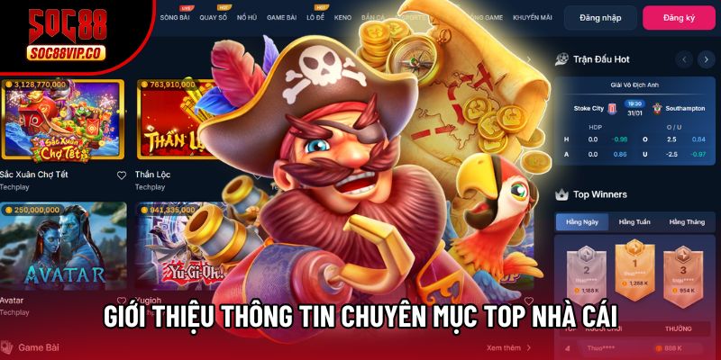 Giới thiệu thông tin chuyên mục Top nhà cái