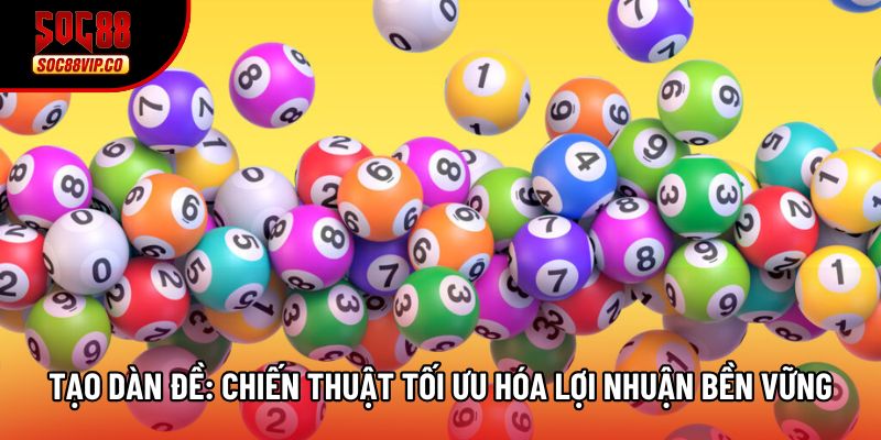Tạo Dàn Đề: Chiến Thuật Tối Ưu Hóa Lợi Nhuận Bền Vững